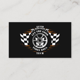 Auto Technician Mechanic Car Sales Parts Service Business Card