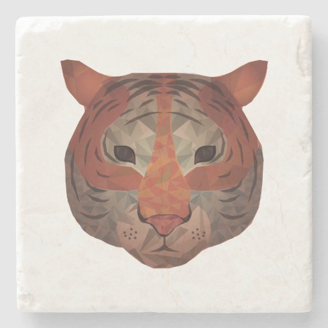 Auto Tiger Stone Coaster (Front)