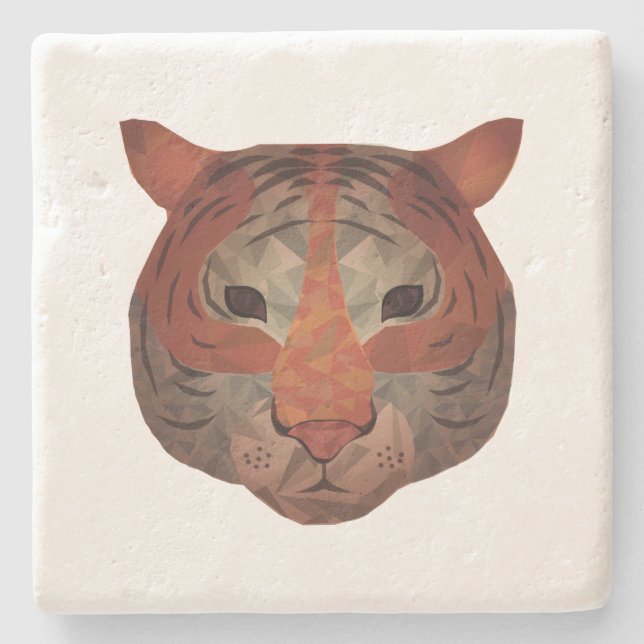 Auto Tiger Stone Coaster (Front)