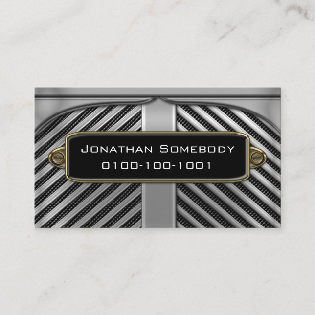 Auto Trade Business Card Template 5 (Front)