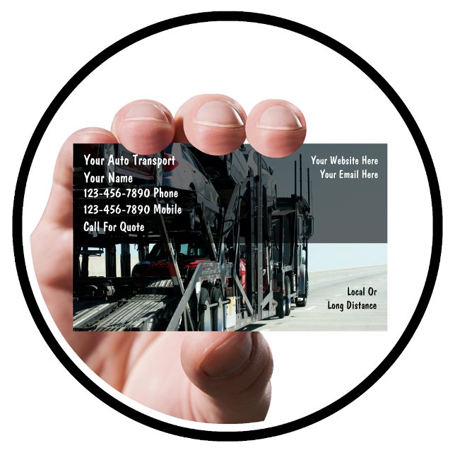 Auto Transport Business Cards (Creator Uploaded)