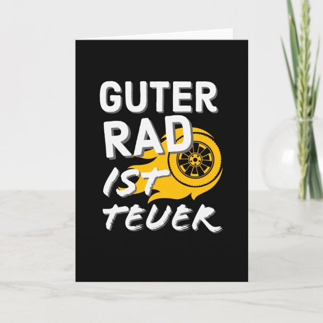 Auto Tuning Spruch Rad Felgen Tuner Spaß Card (Front)