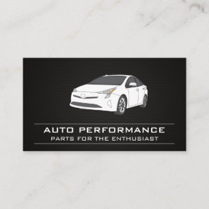 Auto White Car Carbon Fibre Business Card