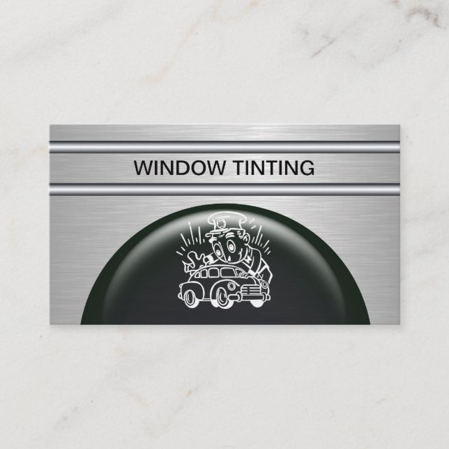 Auto Window Tinting Business Cards (Front)