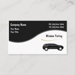 Auto Window Tinting Cards