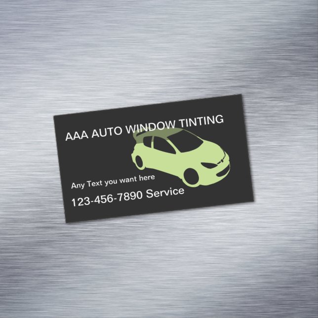 Auto Window Tinting Magnetic Business Card (In Situ)