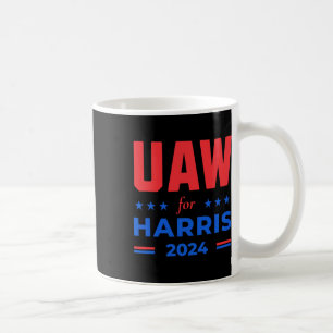 Auto Workers For Harris 2024 Uaw Red Strike Kamala Coffee Mug