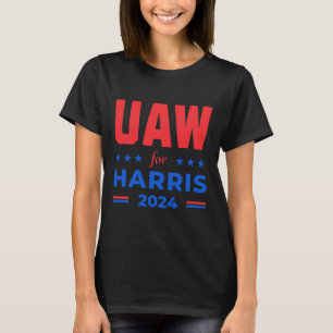 Auto Workers For Harris 2024 Uaw Red Strike Kamala T-Shirt