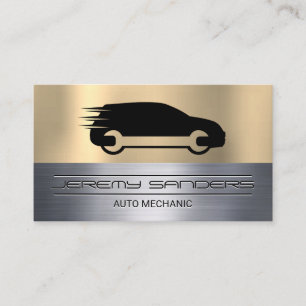 Auto Wrench Logo Mechanic Business Card