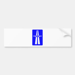 Autobahn Sign Bumper Sticker