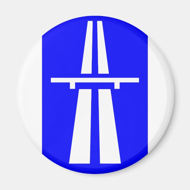 Autobahn Sign Magnet (Front)