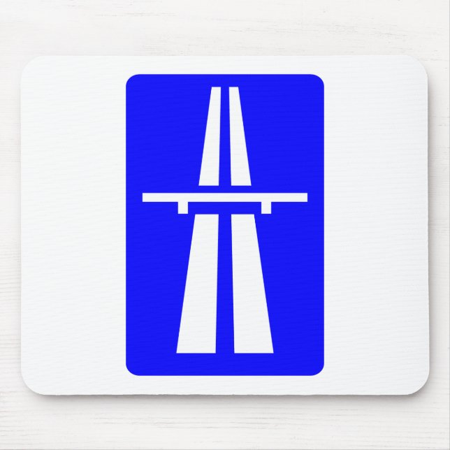Autobahn Sign Mouse Pad (Front)