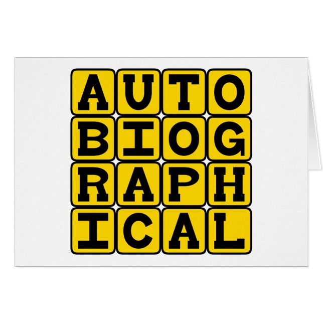 Autobiographical, Life Story (Front Horizontal)