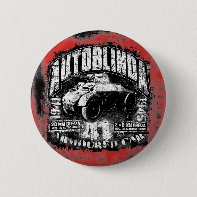 Autoblinda 41 Round Button Button (Front)