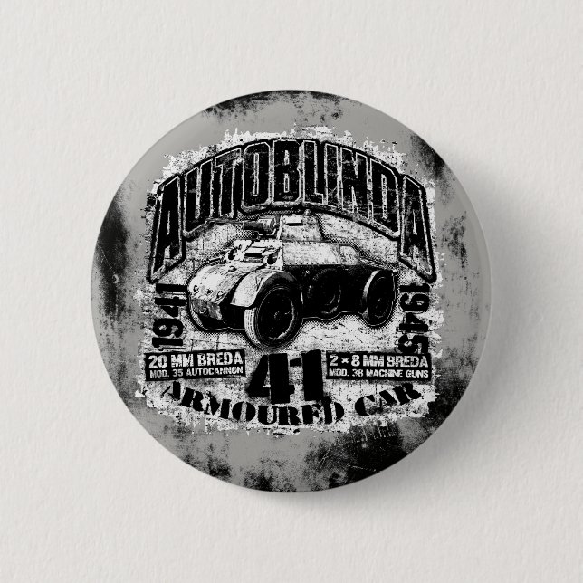 Autoblinda 41 Round Button Button (Front)