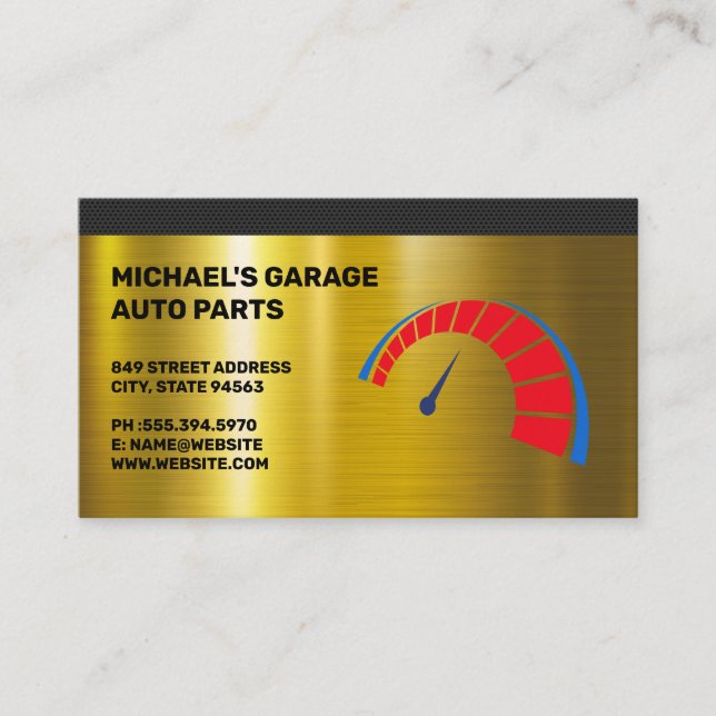 Autobody | Car After Market Parts Business Card (Front)