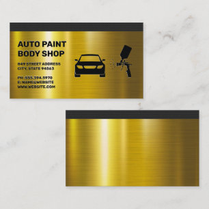 Autobody Paint Shop Business Card
