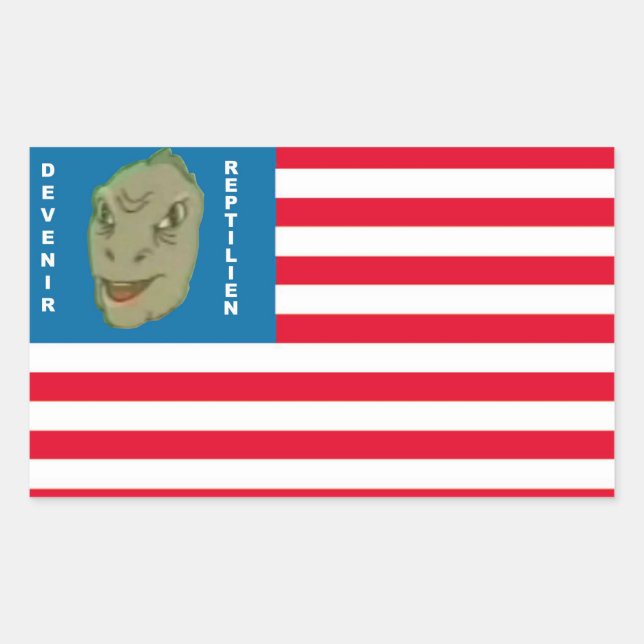 Autocollant Devenir Reptilien Rectangular Sticker (Front)