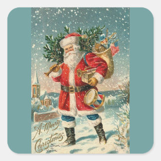 AUTOCOLLANT NOEL SQUARE STICKER