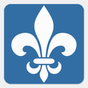 AutocollantX20 Fleur of French lily ancient metal Square Sticker