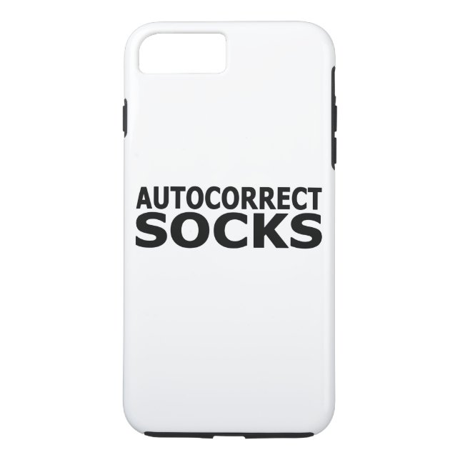 Autocorrect Socks Case-Mate iPhone Case (Back)