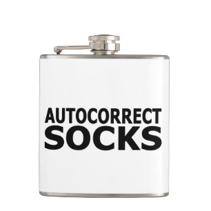 Autocorrect Socks Hip Flask