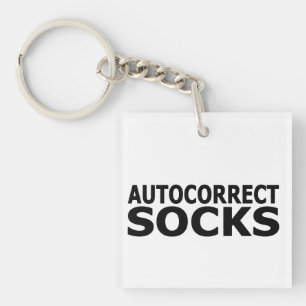 Autocorrect Socks Key Ring