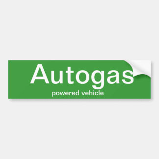 Autogas powered vehicle - bumper sticker