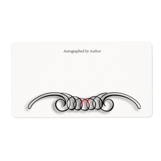 Autograped by Author Bookplate (Front)