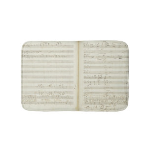 Autograph copy of 'The Magic Flute' Bath Mat
