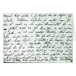 Autograph letter from Franz Schubert
