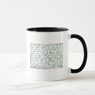 Autograph letter from Franz Schubert Mug