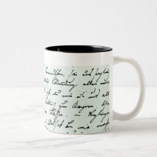 Autograph letter from Franz Schubert Two-Tone Coffee Mug