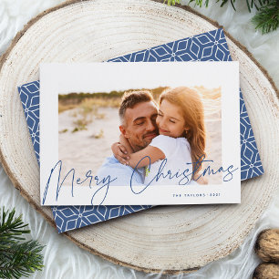 Autograph   Merry Christmas Photo Holiday Card