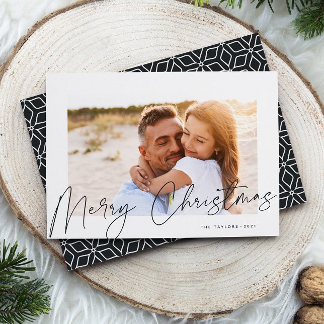 Autograph | Merry Christmas Photo Holiday Card (Creator Uploaded)