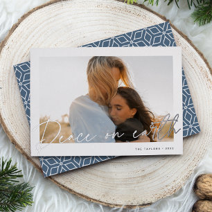 Autograph   Peace on Earth Photo Foil Holiday Card
