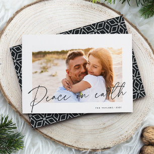 Autograph   Peace on Earth Photo Holiday Card