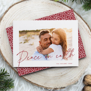 Autograph   Peace on Earth Photo Holiday Card