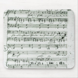 Autograph score for the lied 'Hektors Abschied' Mouse Pad