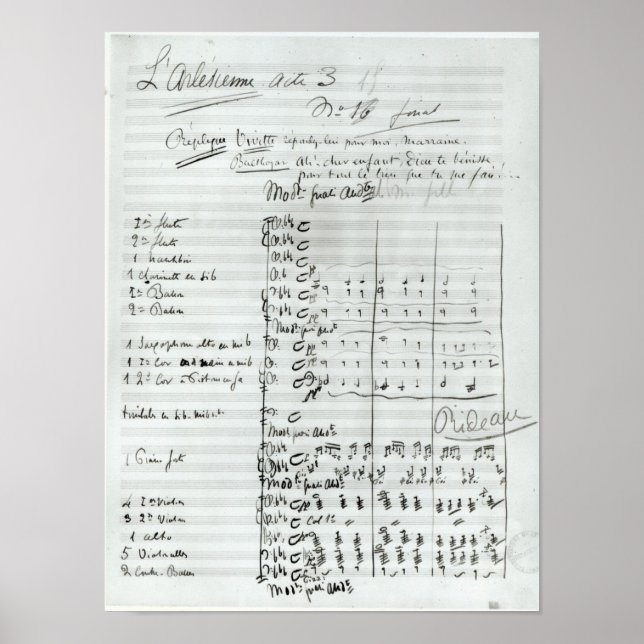 Autograph Score of Act III Poster (Front)