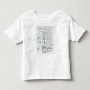 Autograph Score of Act III Toddler T-Shirt