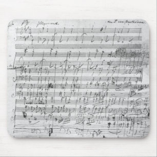Autograph score sheet for the Bagatelle opus Mouse Pad