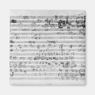 Autograph score sheet for the Trio mi bemol opus Magnet