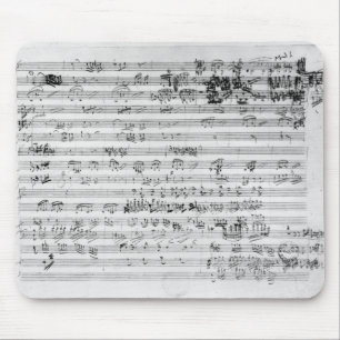 Autograph score sheet for the Trio mi bemol opus Mouse Pad