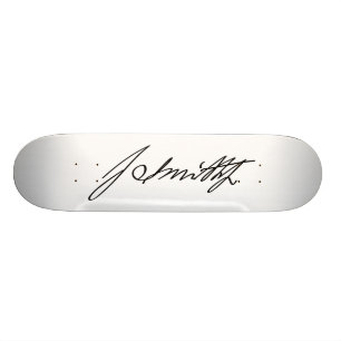 Autograph Signature of Mormon Prophet Joseph Smith Skateboard