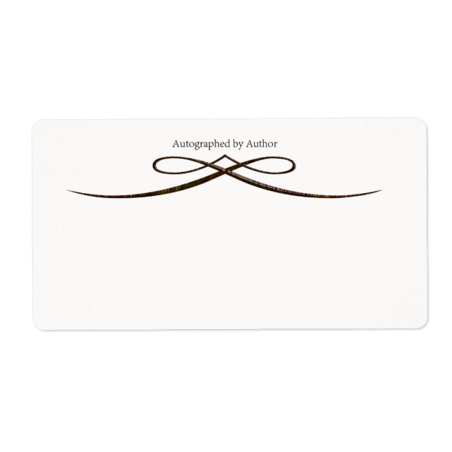 Autographed by Author Bookplate (Front)