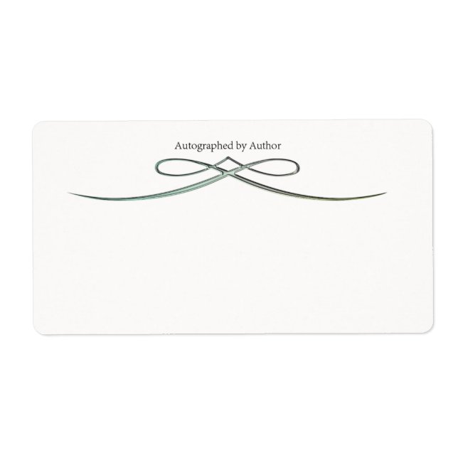 Autographed by Author Bookplate (Front)