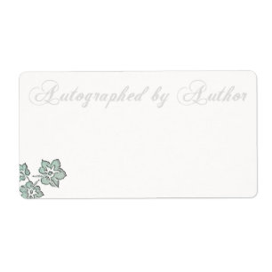 Autographed by Author Bookplate