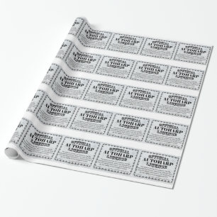 Autoharp License Wrapping Paper