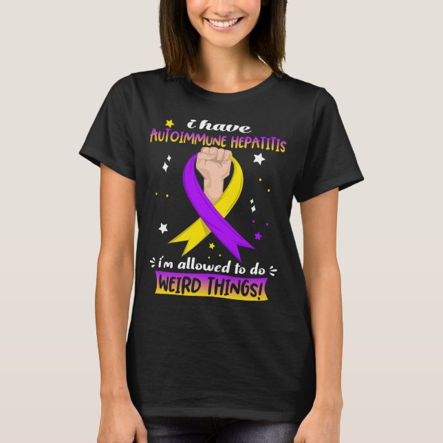 Autoimmune Hepatitis Awareness Month Ribbon Gifts T-Shirt (Front)